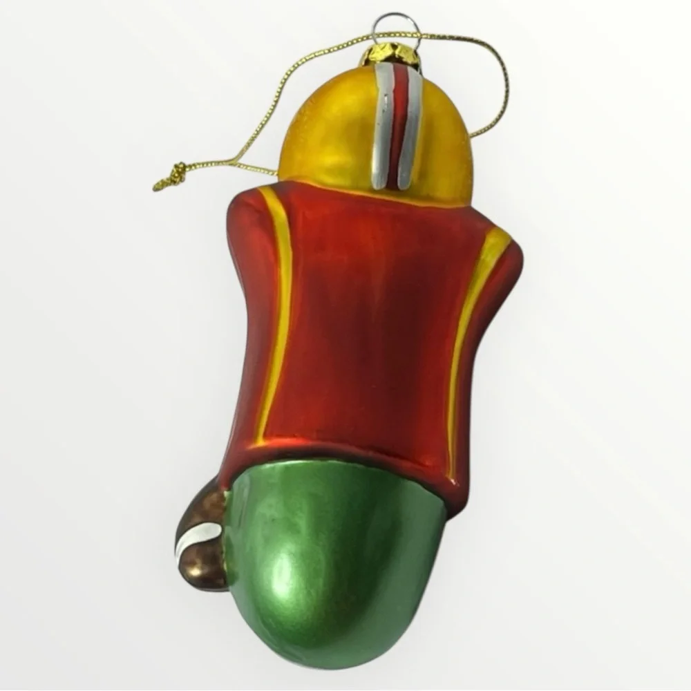 Glass Figure Ornaments‎ Lot of 8 Hanging Christmas Decor Santa